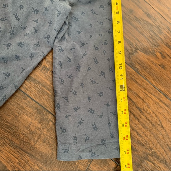 The Nines by HATCH 3/4 Sleeve Button-Front Maternity Jumpsuit Indigo Floral - Picture 10 of 11